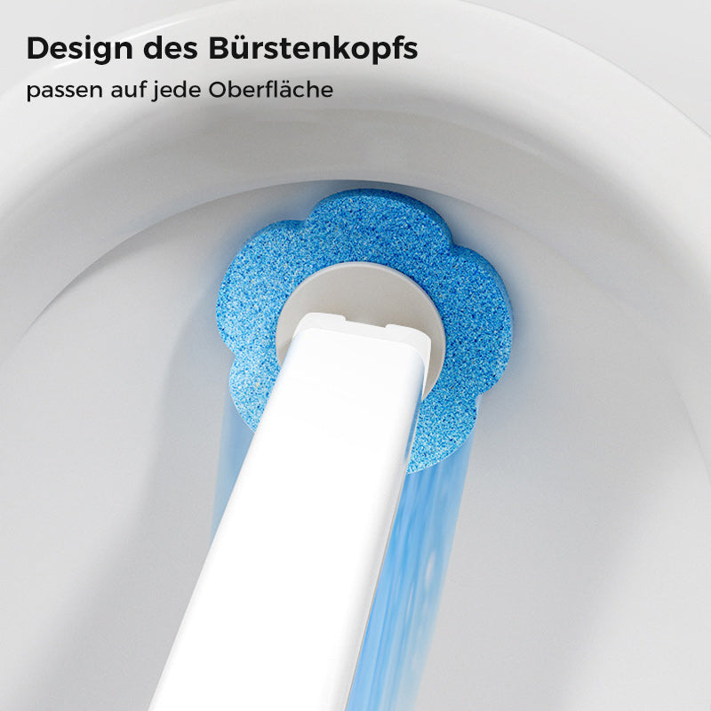 Wegwerp WC-Borstel met Wegwerpkoppen – Hygiënische Toiletreiniging zonder Bacteriecontact – Eenvoudig Klik & Weg Systeem voor Praktische Toiletschoonmaak | Sulvida