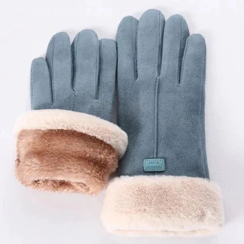 Verwarmbare Handschoenen Dames Touchscreen Pluche Boord Herfst Winter Fleece Voering Warm Comfortabel | Sulvida