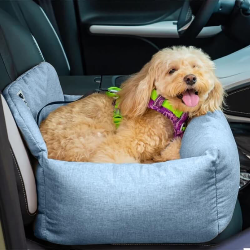 Autostoel Beschermer Hond Canvas PP-Vulling 50-120cm Grijs Kaki Blauw Reis Bolsterkussen Comfort Auto | Sulvida