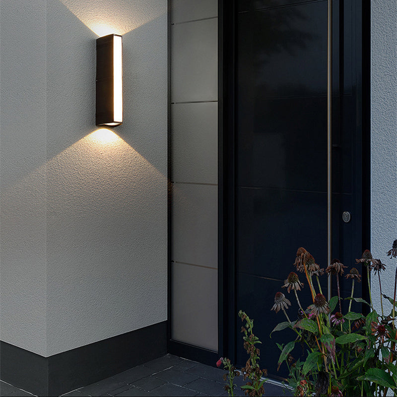 Moderne wandlamp LED voor buiten zwart waterdicht IP65 terrasverlichting energiezuinig warm wit buitenverlichting | Sulvida