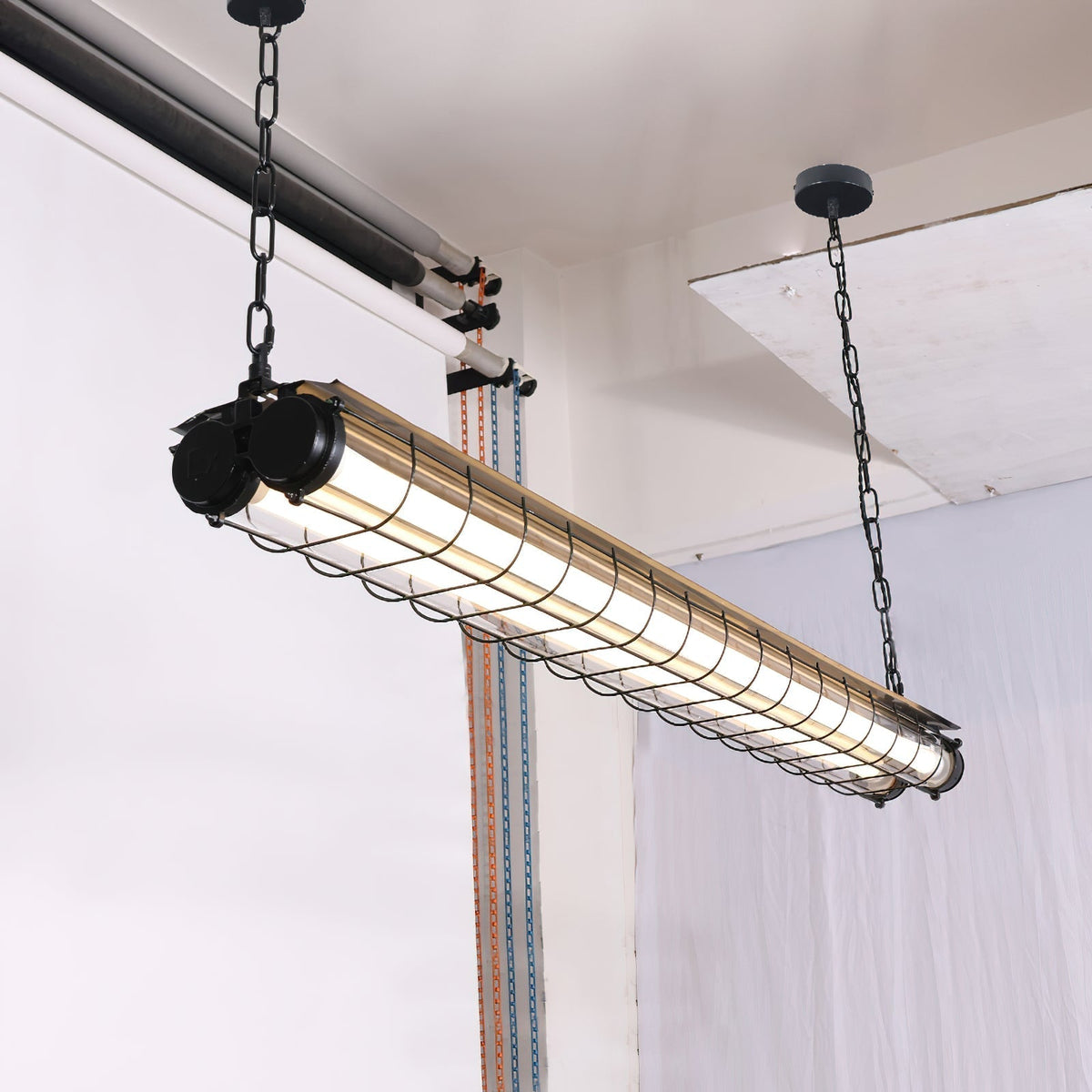 Scandinavische Hanglamp Langwerpig Glas Metaal LED Verlichting Eettafel Keuken Eetkamer Zwart Groen Brons Design | Sulvida
