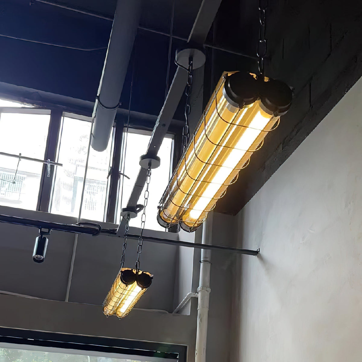 Scandinavische Hanglamp Langwerpig Glas Metaal LED Verlichting Eettafel Keuken Eetkamer Zwart Groen Brons Design | Sulvida
