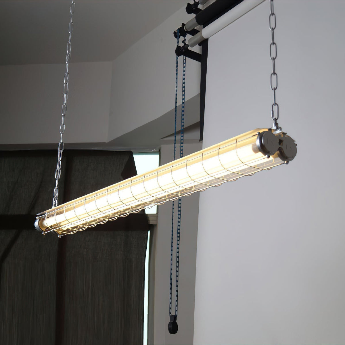 Scandinavische Hanglamp Langwerpig Glas Metaal LED Verlichting Eettafel Keuken Eetkamer Zwart Groen Brons Design | Sulvida