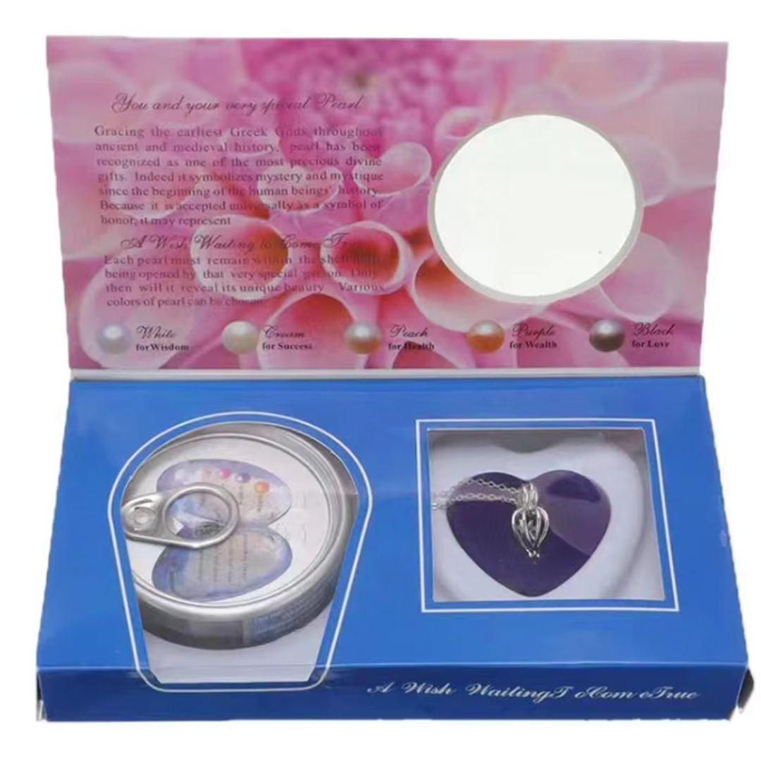 Verse oester met natuurlijke parel en 18K vergulde ketting geschenkset Thema oesterkit parelontdekking | Sulvida