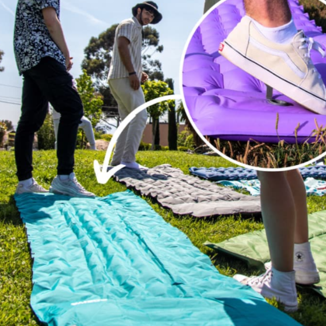 Zelfopblazende Slaapmat TPU Nylon 190×58×5cm Kamperen Outdoor Lichtgewicht Compacte Luchtmatras Isolerend | Sulvida
