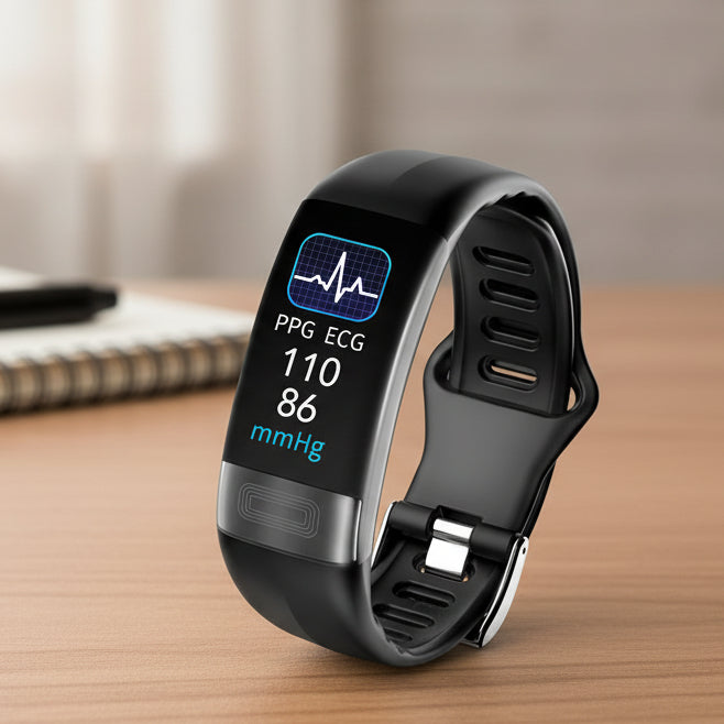 Slimme Gezondheidswatch ECG Hartslagmeter Bloeddruk Slaapanalyse Activiteitentracker Waterdicht IP67 | Sulvida