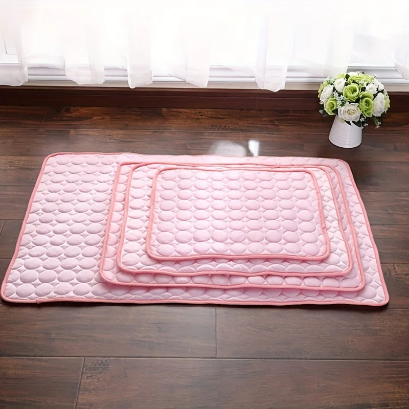 Koelmat voor Hond en Kat Zomer Ademend IJszijde 50x80cm Verkoeling Huisdier Koelte Ligmat Kussen Slaapmat | Sulvida