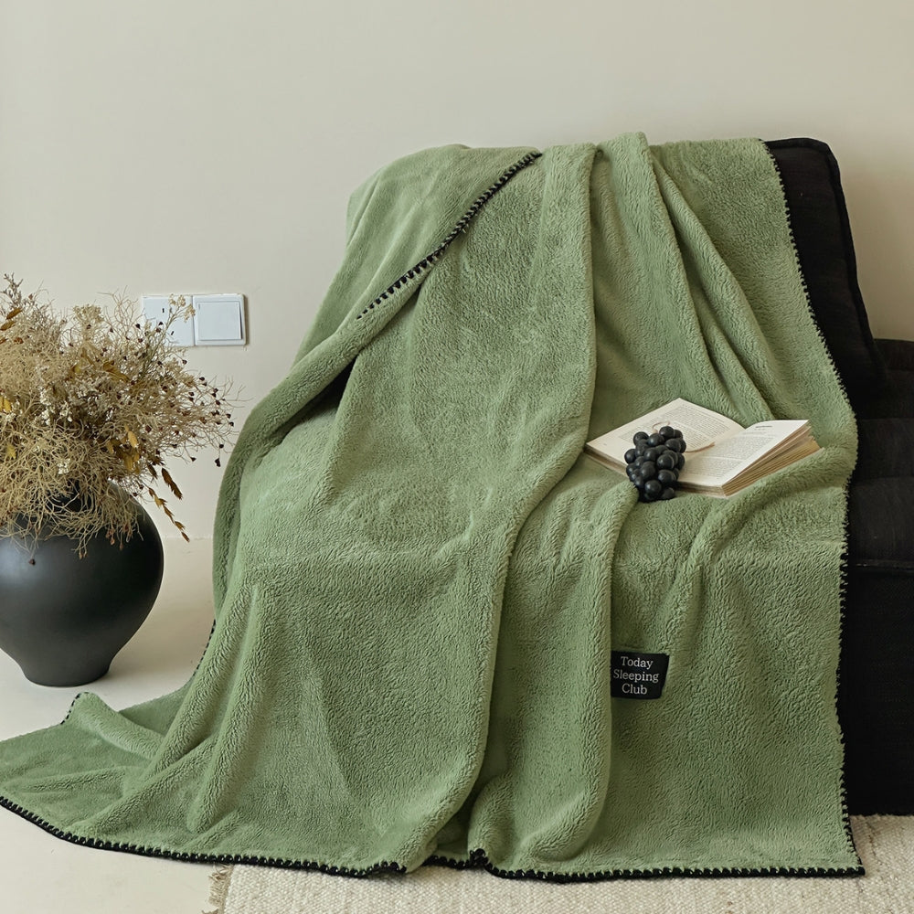 Bouclé Winterdeken Microvezel 320g – Zacht Fleece Plaid voor Bed Bank Herfst Winter Slaapkamer Woonkamer | Sulvida