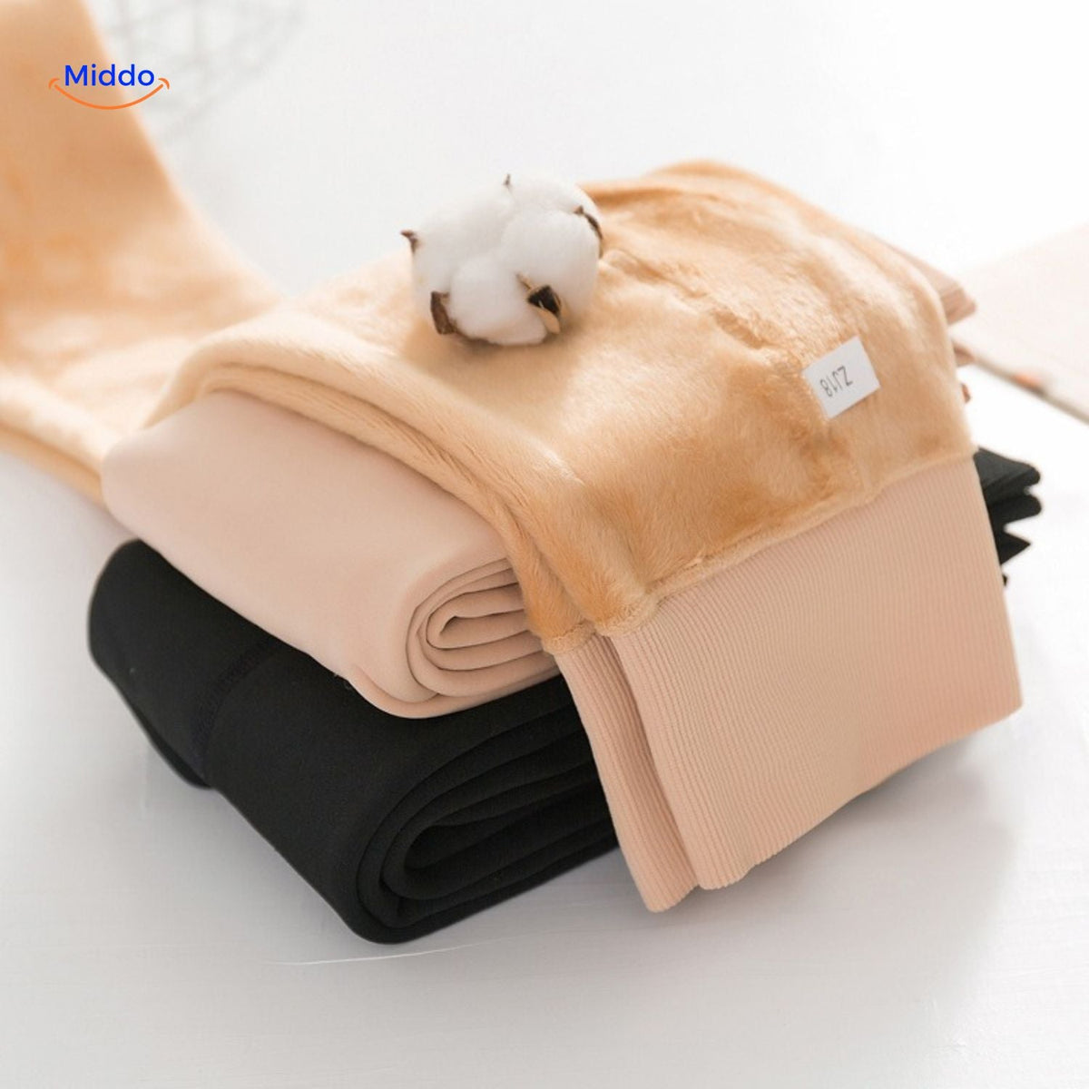 Thermische Winterpanty Fleecevoering Zwart Beige Dikke Warmhoudende Maillot Leggings Dames Winter Comfort Mode | Sulvida