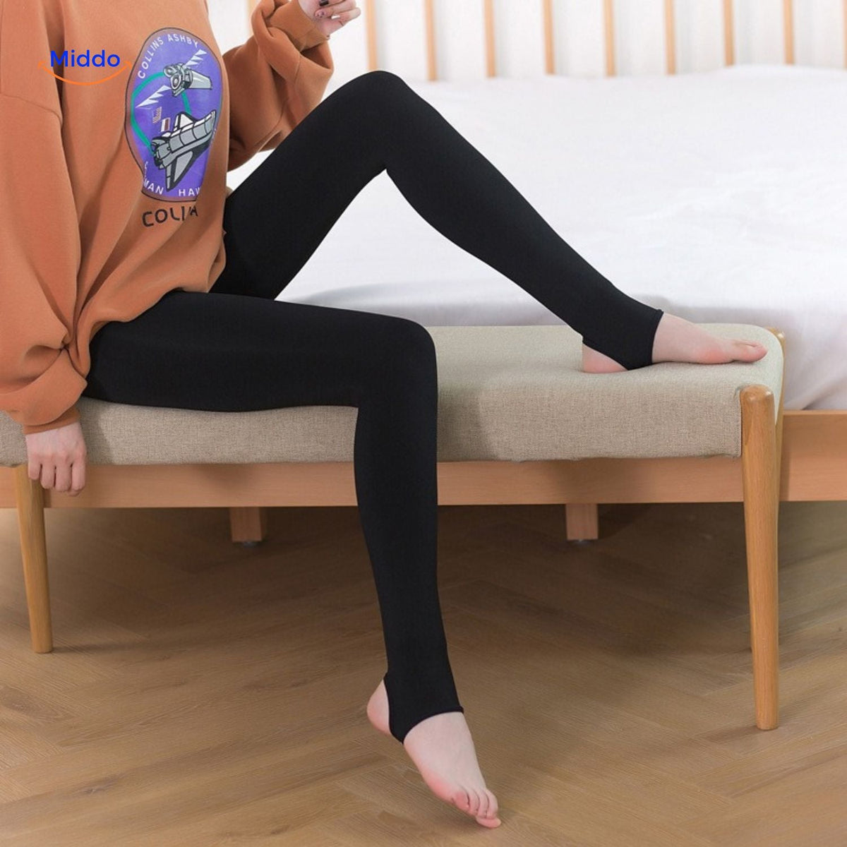 Thermische Winterpanty Fleecevoering Zwart Beige Dikke Warmhoudende Maillot Leggings Dames Winter Comfort Mode | Sulvida