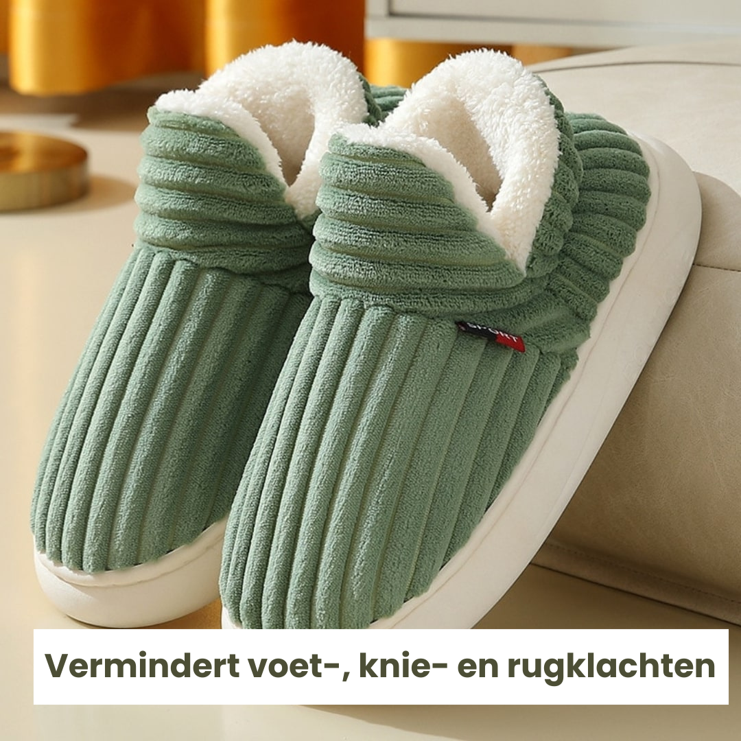 Fleece Pantoffels Therapeutisch Comfortabel Warm Winterschoeisel Antislip Binnenshuis Unisex Maat 36-47 | Sulvida