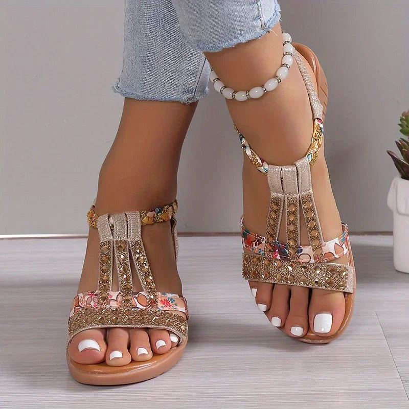 Dames sleehaksandalen met gewelfde zool comfortabel elegant zomerschoeisel voor warme dagen diverse kleuren | Sulvida
