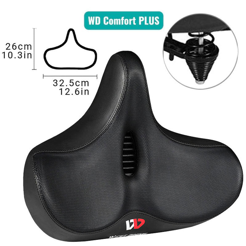 Ergonomisch Fietszadel Breed Ademend Gel Comfort Fiets Zitcomfort Zadel Zitkussen Fietsen Zithouding | Sulvida