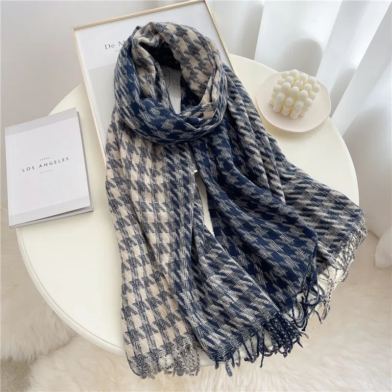Geruite Sjaal 200×65cm Kasjmier Luxe Wintersjaal 10 Dessin Klassiek Tijdloze Winteraccessoire Warm Stijlvol | Sulvida
