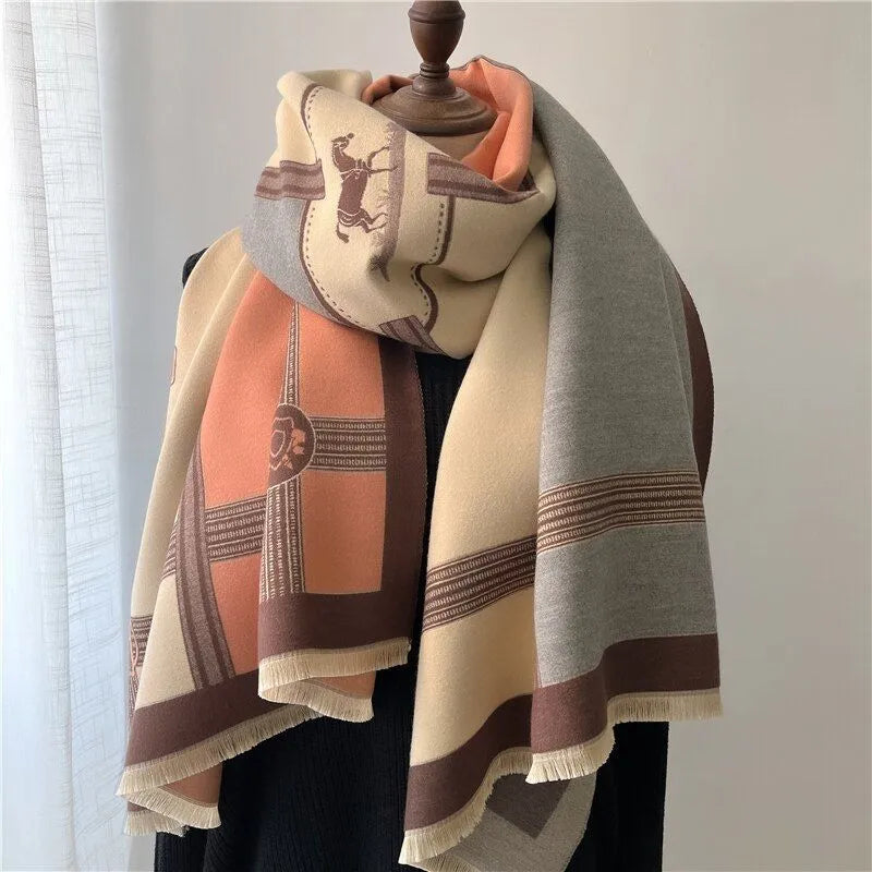 Kasjmieren Sjaal Luxe 200×65cm Winteraccessoire Warm Zacht Stijlvol Dames Heren Unisex Design Elegante Sjaal | Sulvida