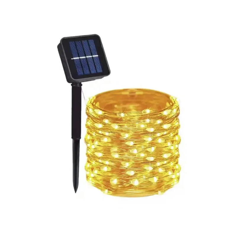 Solar lichtslinger met kleurrijke LED-lampjes voor tuin en terras 7m tot 32m duurzame buitenverlichting | Sulvida