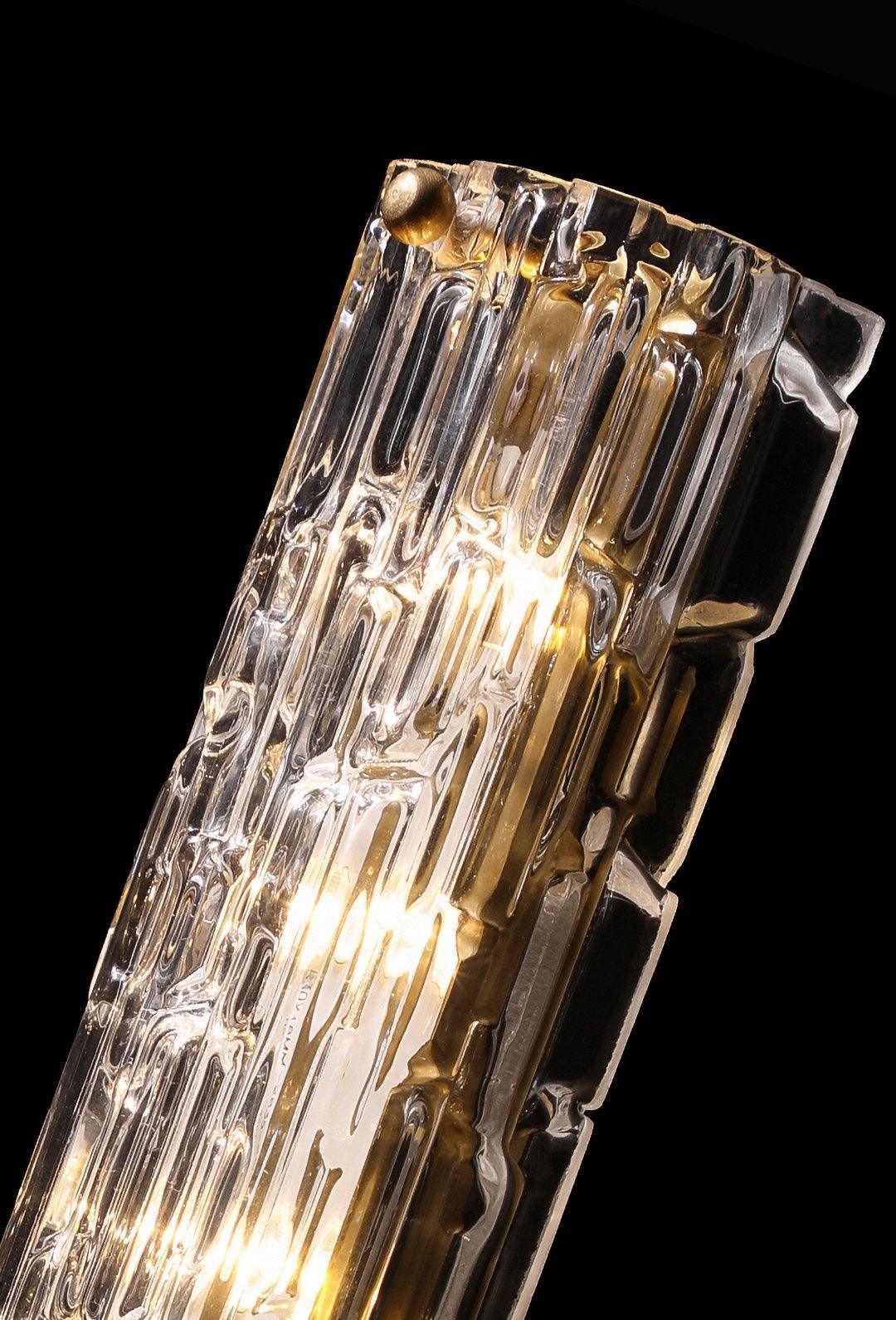 Wandlamp Gouden Messing met Glazen Kap 45-60cm Warm Wit LED Verlichting voor Woonkamer Slaapkamer Hal | Sulvida