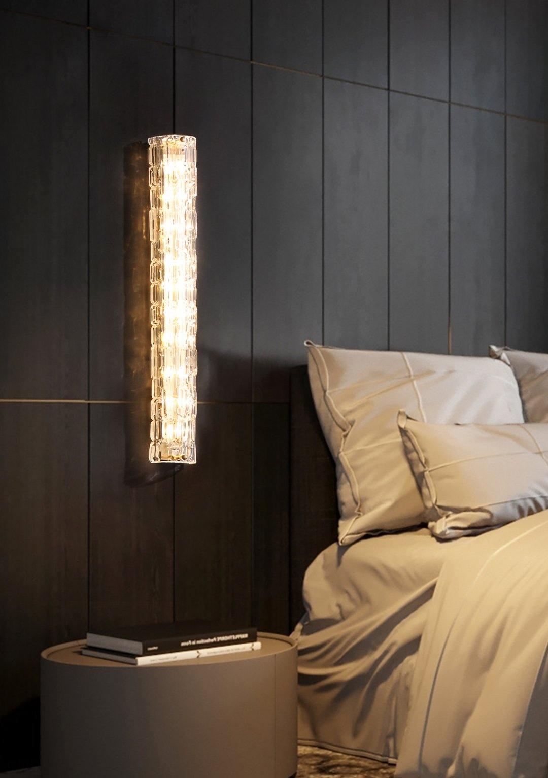 Wandlamp Gouden Messing met Glazen Kap 45-60cm Warm Wit LED Verlichting voor Woonkamer Slaapkamer Hal | Sulvida