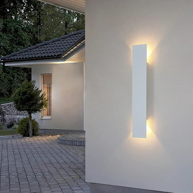 Waterdichte LED Wandlamp Aluminium Buitenverlichting Tuinlamp Up Down Lichteffect Buitenmuur Gevel Modern Design | Sulvida