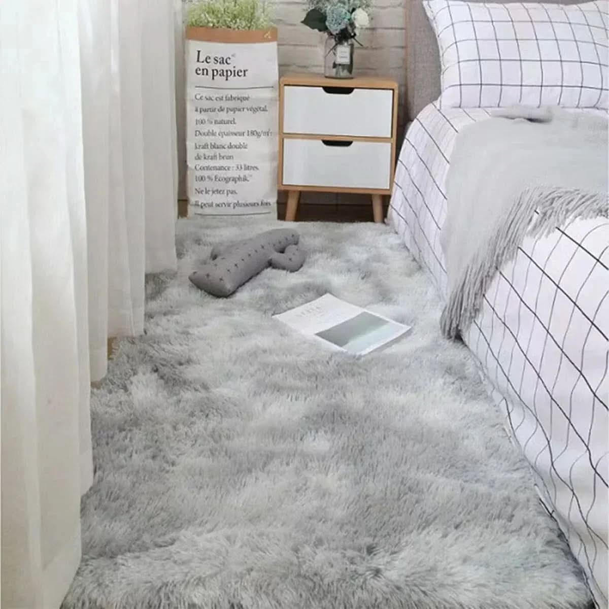 Tapis moderne au toucher velouté pour un intérieur cosy – tapis doux et luxueux pour la chambre et le salon | Sulvida