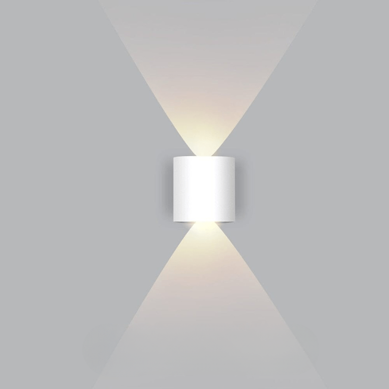 LED Wandlamp Buiten Aluminium Zwart Wit Waterdicht Tuinverlichting Gevellamp Modern Design Muurdecoratie | Sulvida