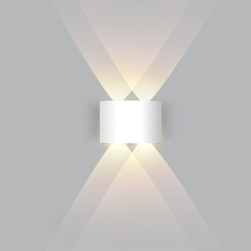 LED Wandlamp Buiten Aluminium Zwart Wit Waterdicht Tuinverlichting Gevellamp Modern Design Muurdecoratie | Sulvida