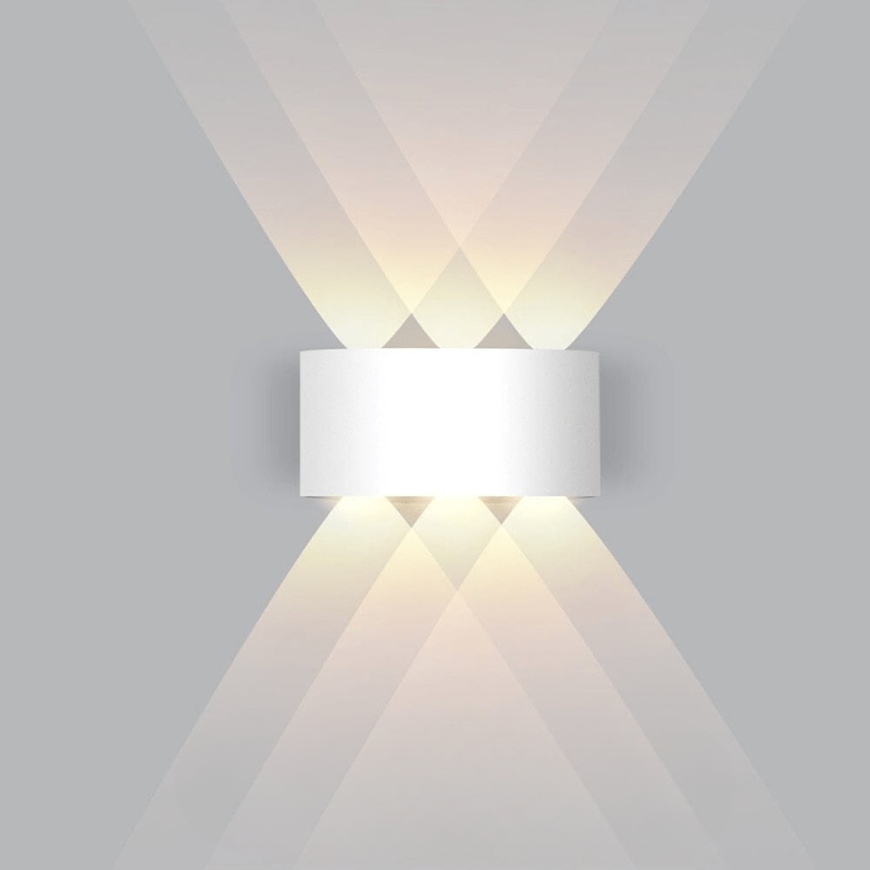 LED Wandlamp Buiten Aluminium Zwart Wit Waterdicht Tuinverlichting Gevellamp Modern Design Muurdecoratie | Sulvida