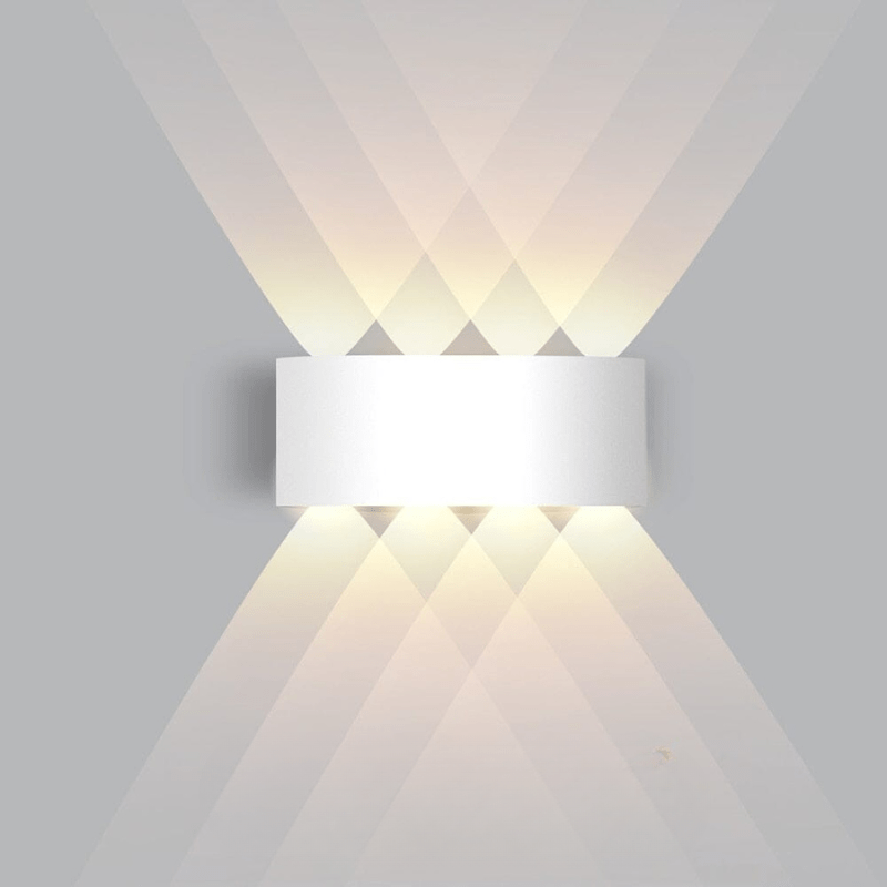 LED Wandlamp Buiten Aluminium Zwart Wit Waterdicht Tuinverlichting Gevellamp Modern Design Muurdecoratie | Sulvida