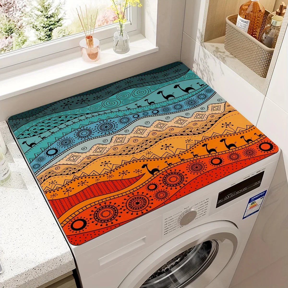 Antislip Apparaatmat Microvezel Bescherming Wasmachine Vaatwasser Droger Keuken Stijlvol Praktisch Duurzaam | Sulvida