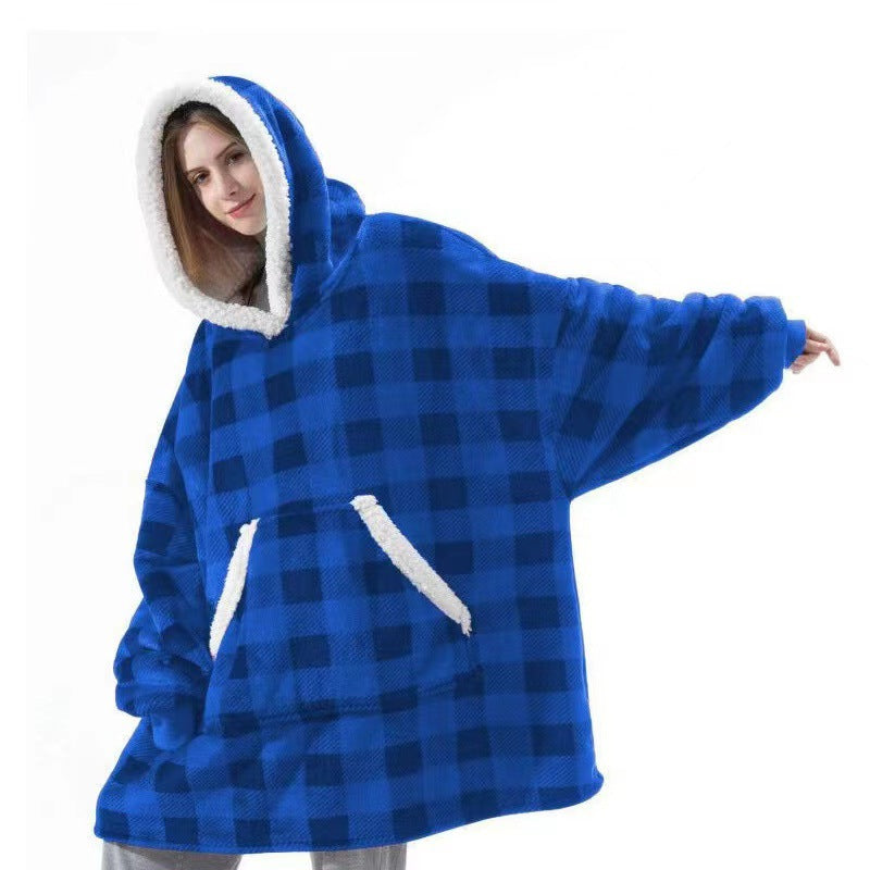 Zachte Sherpa Fleece Hoodie Oversized met Capuchon Comfort Warme Lounge Thuiskleding Relaxkleding Huispak | Sulvida