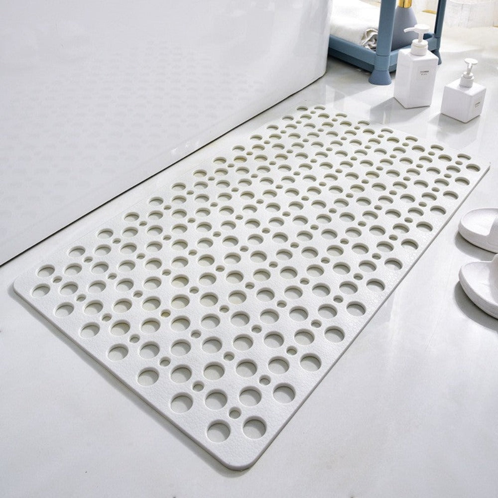 Antislip Douchematje met Zuignappen Grijs Blauw Wit Roze Groen Beige TPE Badkamermat Antibacterieel Veilig | Sulvida