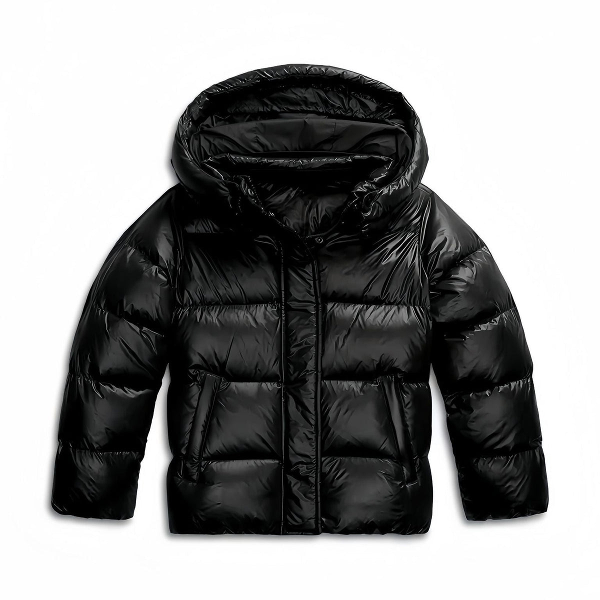 Veste d'hiver doublée pour femme avec capuche, bleu foncé, noire, vêtement d'extérieur chaud, veste d'hiver doublée pour femme, plein air | Sulvida