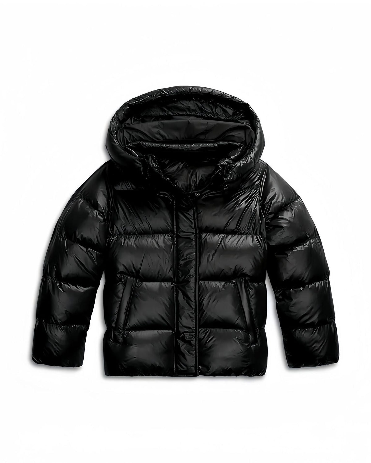 Veste d'hiver doublée pour femme avec capuche, bleu foncé, noire, vêtement d'extérieur chaud, veste d'hiver doublée pour femme, plein air | Sulvida