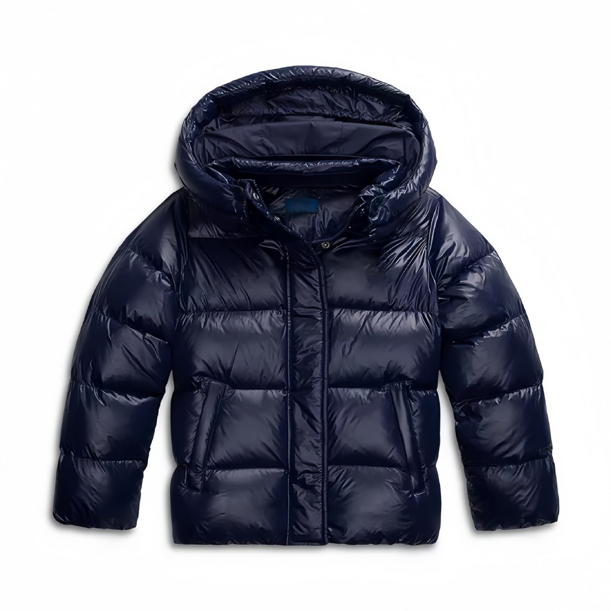 Veste d'hiver doublée pour femme avec capuche, bleu foncé, noire, vêtement d'extérieur chaud, veste d'hiver doublée pour femme, plein air | Sulvida