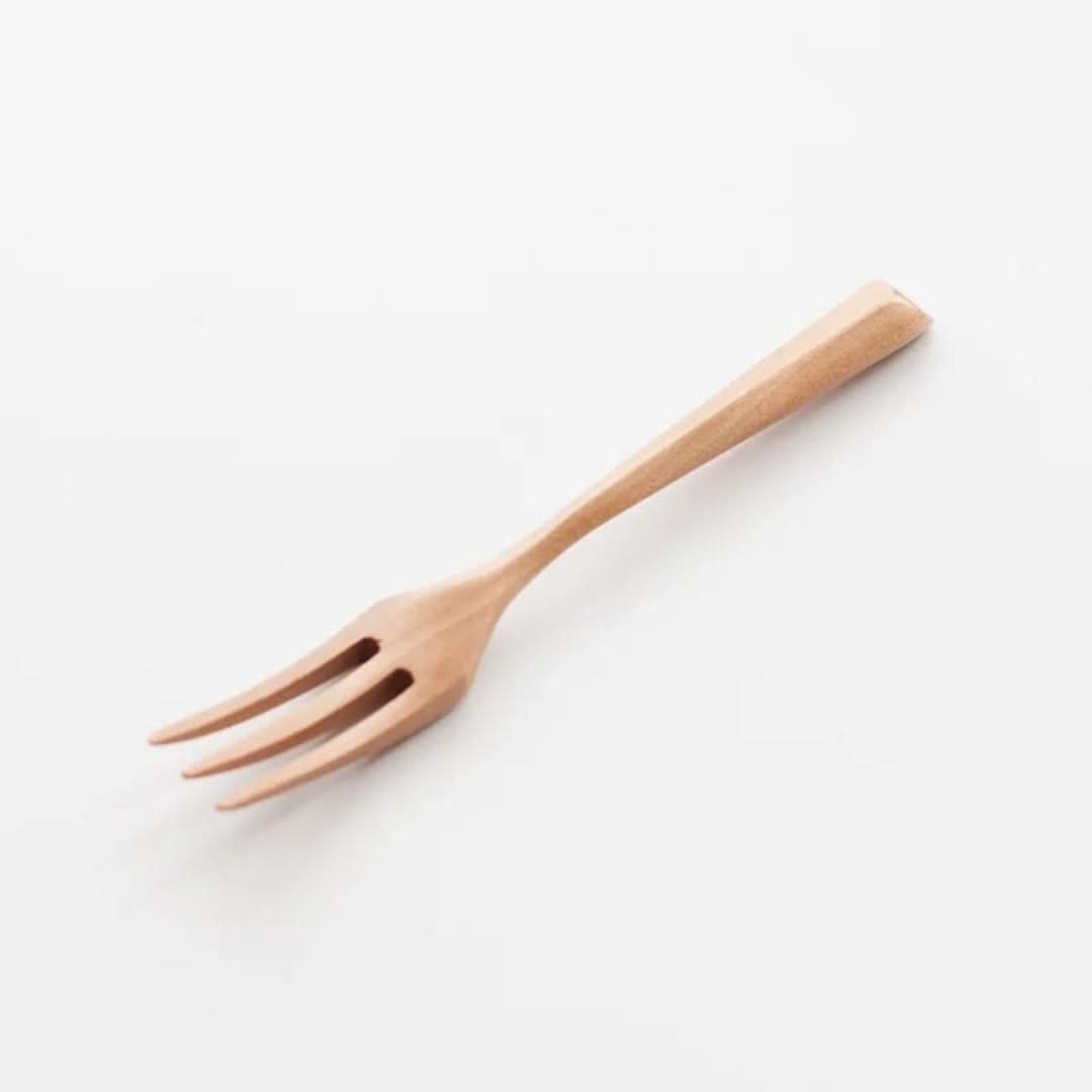 Bamboe Bestek Set Lepel en Vork Duurzaam Herbruikbaar Milieuvriendelijk Keukengerei Natuurlijk Hout 3 Stuks 19cm | Sulvida