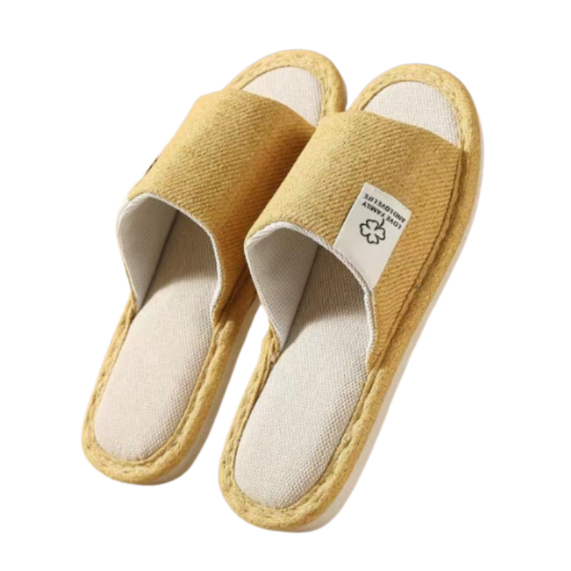 Zachte Huisslippers in Luxe Open-Teen Design – Ademend, Antislip & Lichtgewicht voor Ultiem Comfort Binnenshuis – Verkrijgbaar in Koffie, Grijs, Blauw & Geel – Maat 36-45 | Sulvida