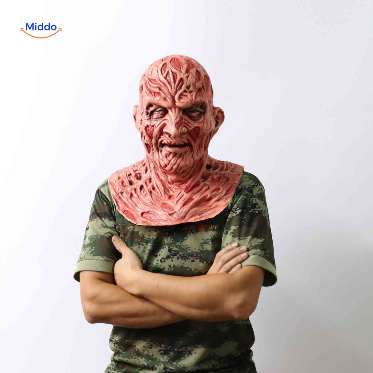 Griezelmasker Halloween Horror Zombiemasker met Realistische Details Verbrande Zombie Eng Griezelig Kostuum | Sulvida