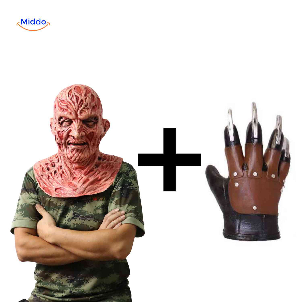 Griezelmasker Halloween Horror Zombiemasker met Realistische Details Verbrande Zombie Eng Griezelig Kostuum | Sulvida