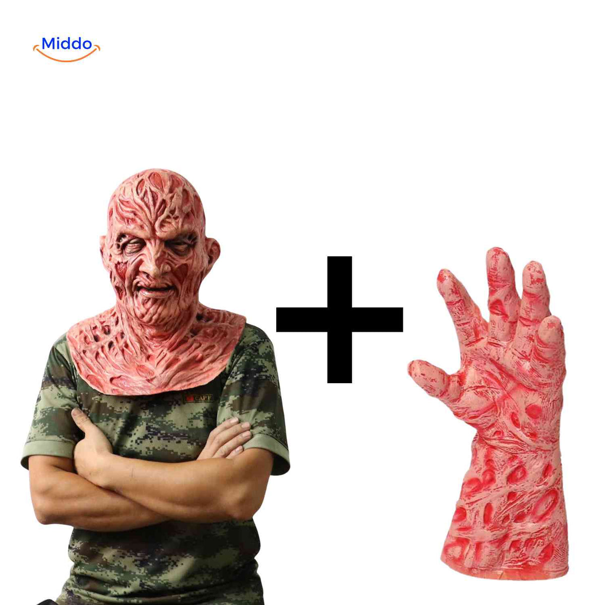 Griezelmasker Halloween Horror Zombiemasker met Realistische Details Verbrande Zombie Eng Griezelig Kostuum | Sulvida