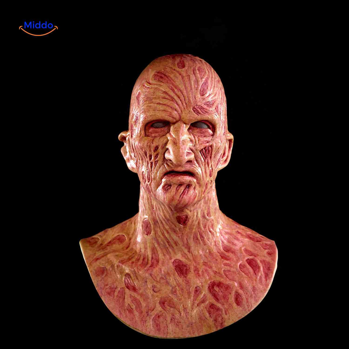 Griezelmasker Halloween Horror Zombiemasker met Realistische Details Verbrande Zombie Eng Griezelig Kostuum | Sulvida