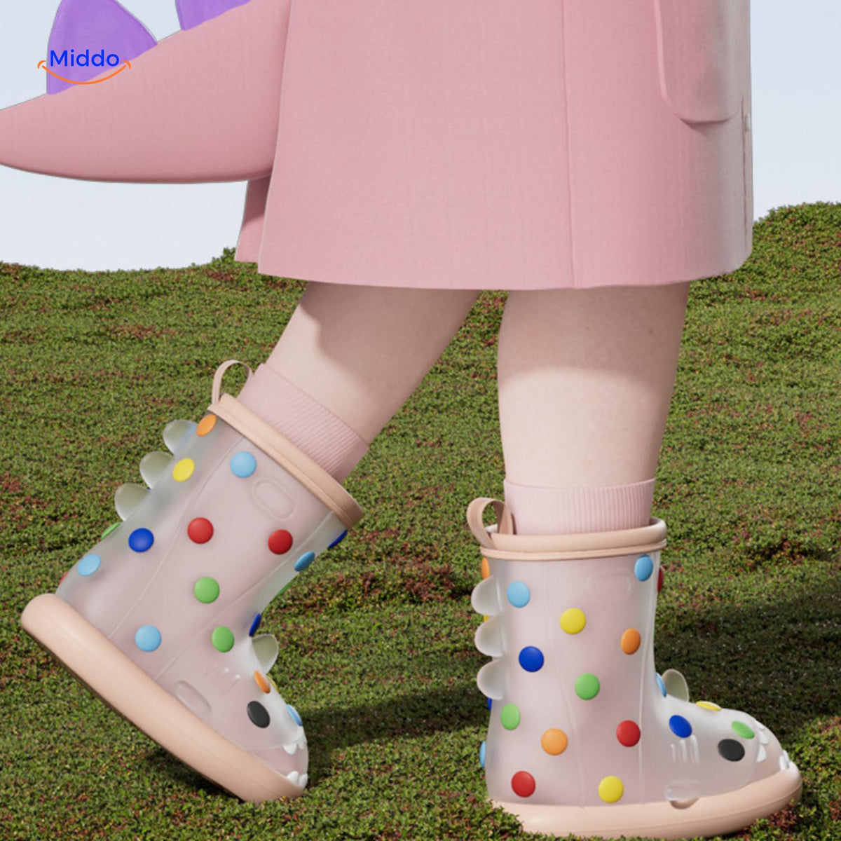 Waterdichte Kinderregenlaarzen met 3D-Haaiontwerp en Antislip Zool voor Jongens en Meisjes Speels Design | Sulvida