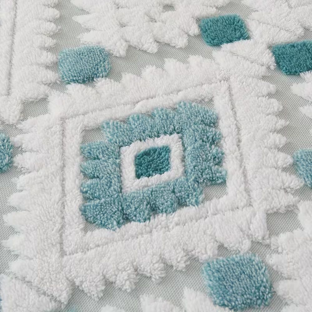Geometrische Plaid Dubbellaags Fleece Warm Lichtgewicht Modern Decoratief voor Woonkamer en Slaapkamer | Sulvida