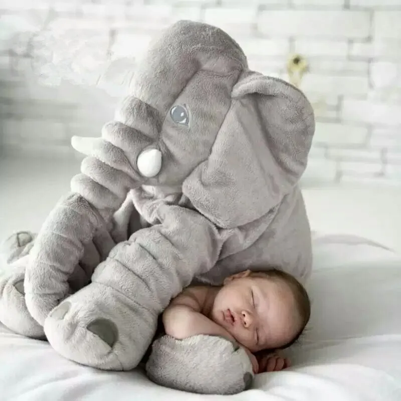 Olifant Knuffelkussen Baby – Zacht Knuffelkussen Pluche voor Rust en Comfort | Sulvida