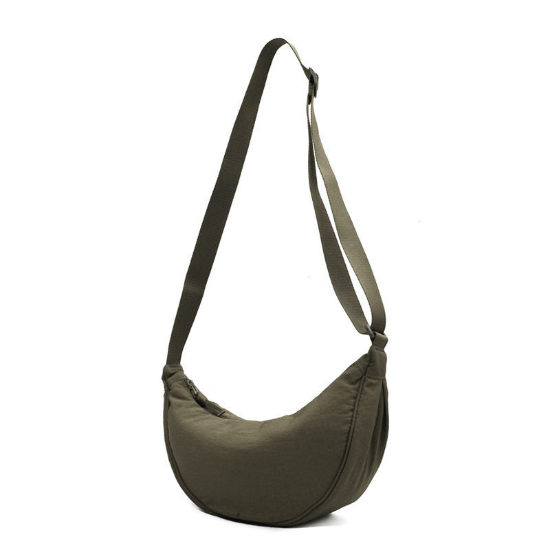 Halvemaanvormige Schoudertas Kunstleer Chic Design Dames Handtas Elegante Everyday Bag Vintage Stijl Mode | Sulvida