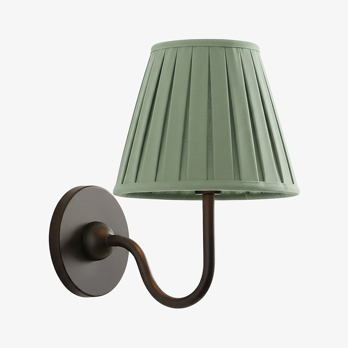 Wandlamp Linnen Kap Messing Armatuur Plissé of Glad Stof E12 Fitting Hardwired Decoratieve Verlichting | Sulvida