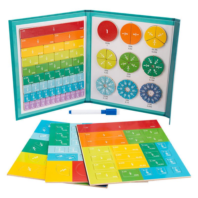 Educatieve Magnetische Breuken Puzzel voor Kinderen – Leerzaam Rekenmateriaal Wiskunde Hulpmiddel Schoolmateriaal | Sulvida