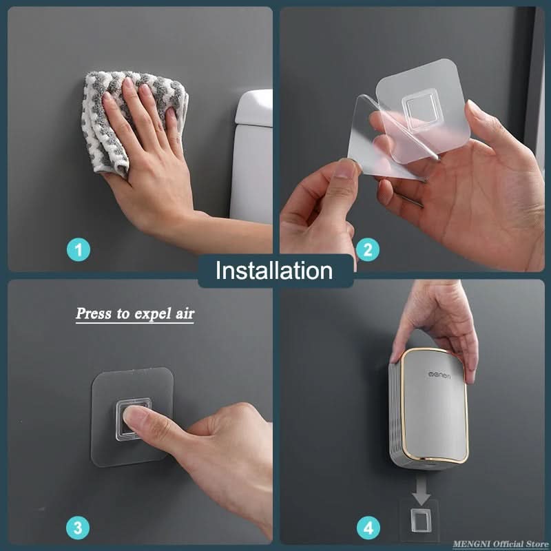 Wandmontage Toiletborstel met Sneldrogende Houder Zwart Goud Zilver Hygiënisch Badkamer Schoonmaakset | Sulvida