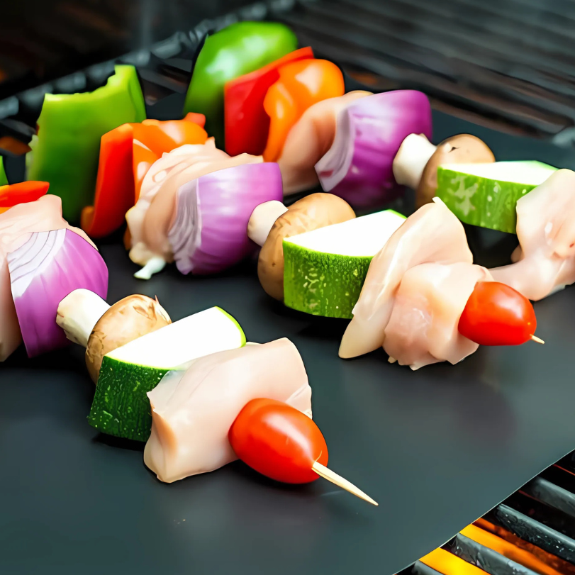 Herbruikbare Anti-aanbak Grillmat Hittebestendig Zwart voor BBQ Grill Barbecue Bakoven Keuken en Buiten | Sulvida
