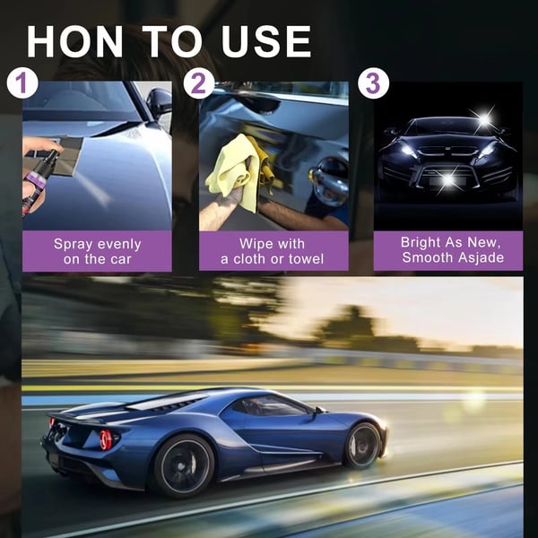 Keramische Autocoating Spray 3-in-1 Waterloze Reiniging Lak Bescherming Krasbestendig Glansherstellend | Sulvida