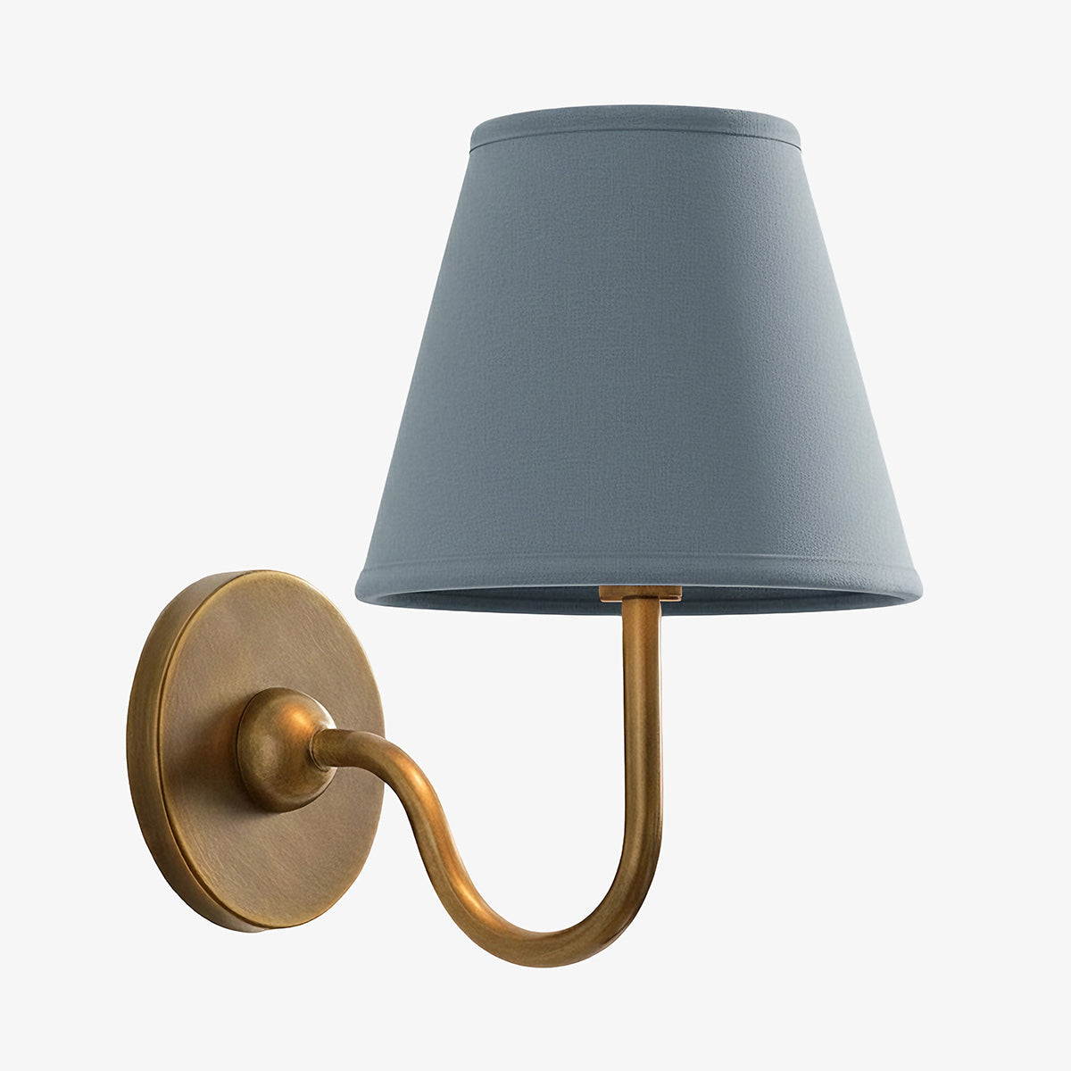 Wandlamp Linnen Kap Messing Armatuur Plissé of Glad Stof E12 Fitting Hardwired Decoratieve Verlichting | Sulvida